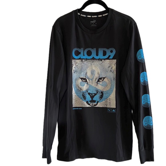 🎊Puma Men’s X Cloud9 Neon Esport Long Sleeve T-shirt👀 - Picture 2 of 8